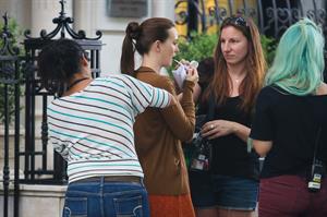 Leighton Meester - On the set of Gossip Girl in New York - August 17, 2012