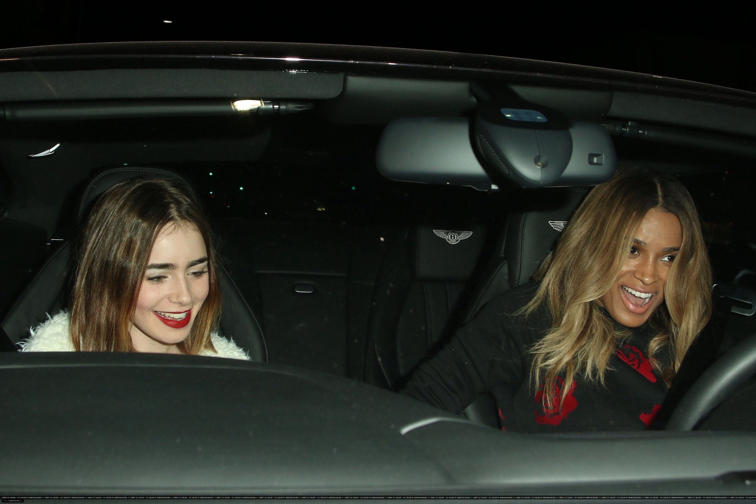 Lily Collins Hakkasan restaurant candids in Beverly Hills, October 10, 2013 