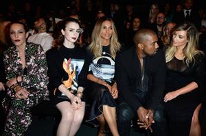 Lily Collins Givenchy Show Fashion Week 9/29/13