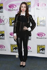 Lily Collins WonderCon Anaheim 2013 Day 2 on Mar. 30, 2013 