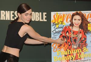 Lily Collins Seventeen Magazine September Cover Issue Celebration - New York, Aug. 6, 2013 