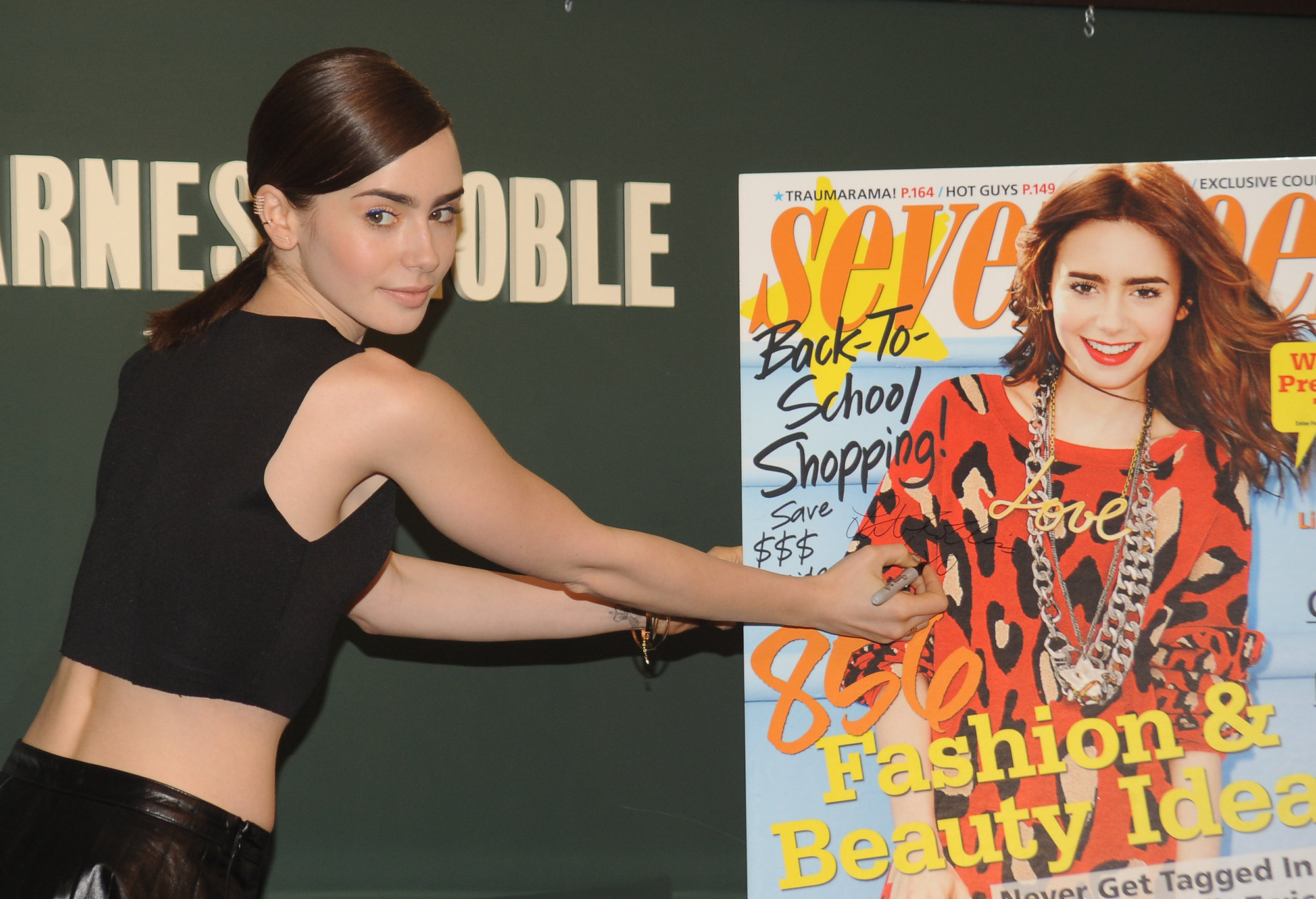 Lily Collins Seventeen Magazine September Cover Issue Celebration - New York, Aug. 6, 2013 