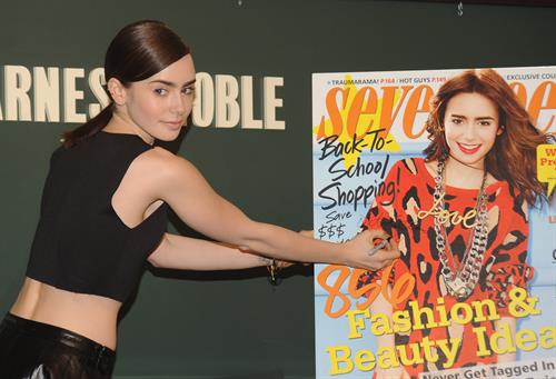 Lily Collins Seventeen Magazine September Cover Issue Celebration - New York, Aug. 6, 2013 