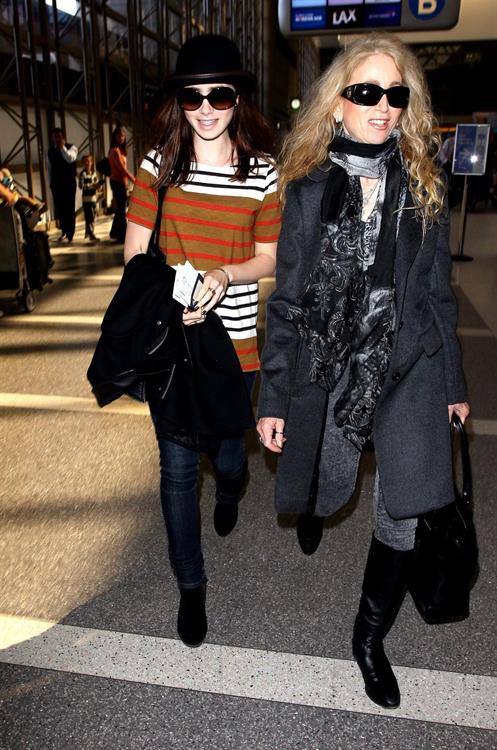 Lily Collins LAX airport in Los Angeles, March 4, 2013 