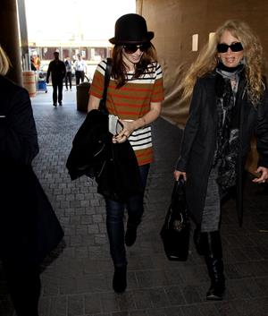 Lily Collins LAX airport in Los Angeles, March 4, 2013 