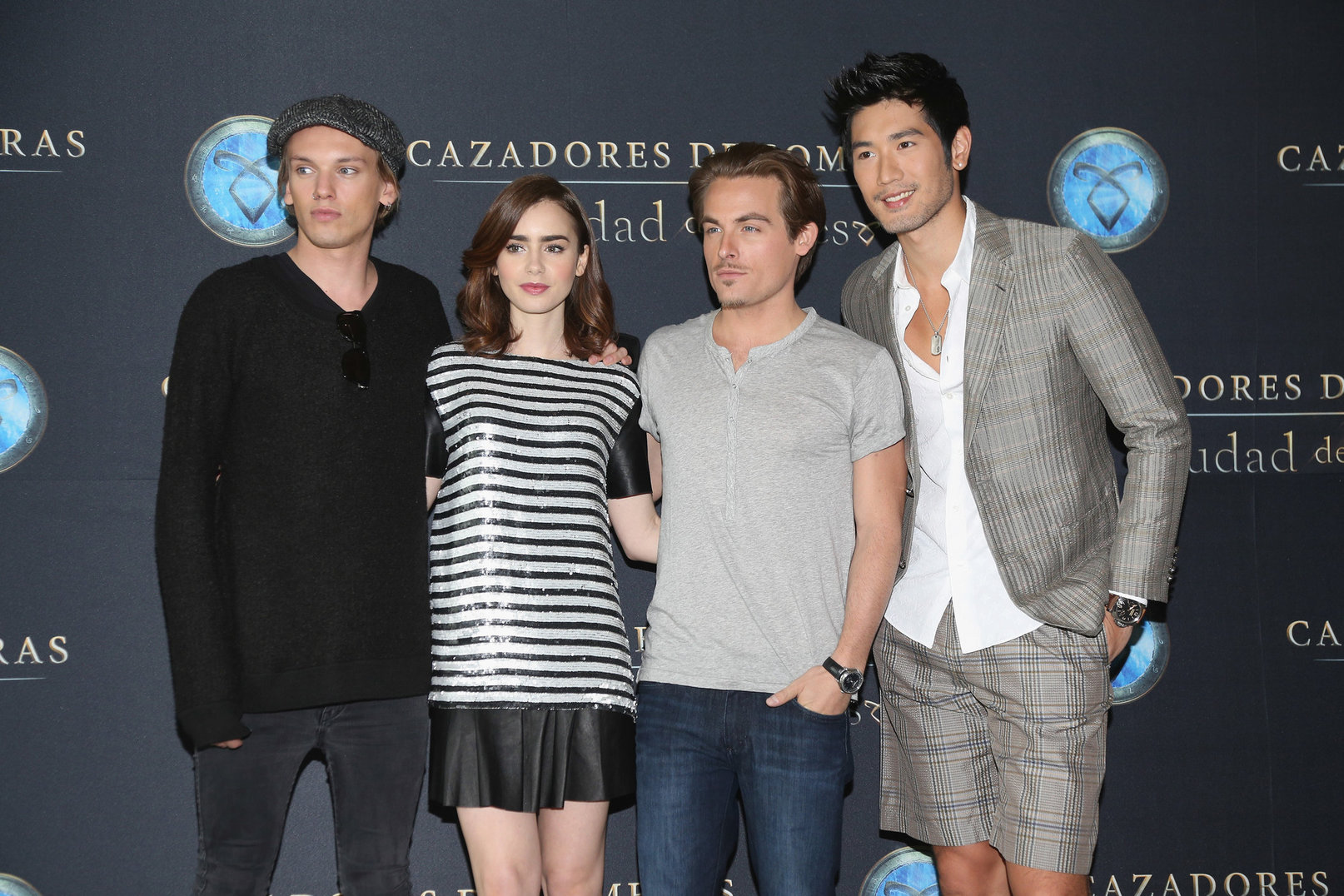 Lily Collins  City of Bones  Mexico Photcall 8/26/13  
