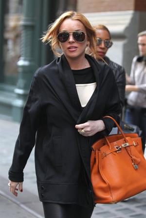 Lindsay Lohan in Manhattan on September 25, 2013