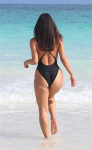 Nicole Isaacs in a bikini - ass