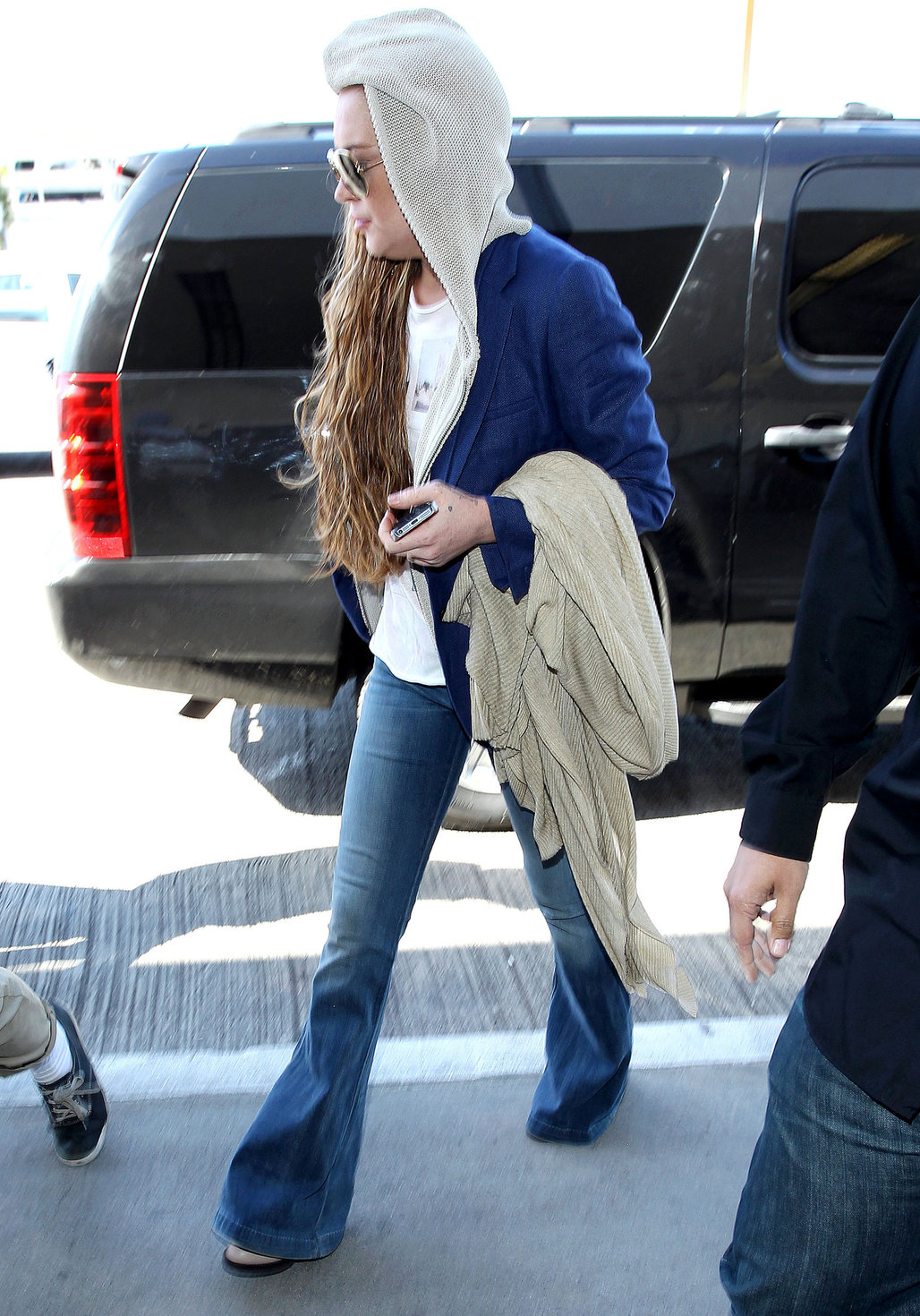 Lindsay Lohan at LAX Airport 4/18/13