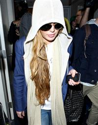Lindsay Lohan at LAX Airport 4/18/13