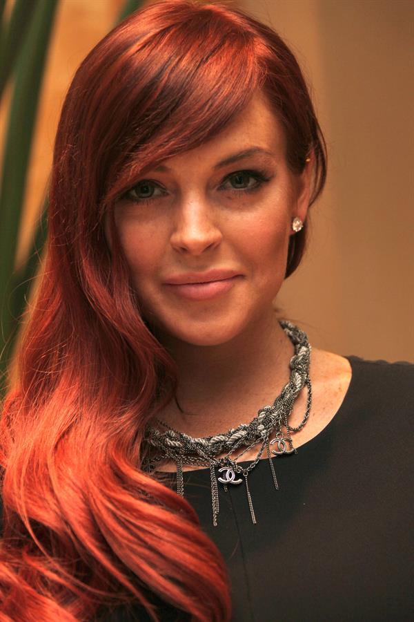 Lindsay Lohan  Liz & Dick  press conference in Los Angeles - October 20, 2012 