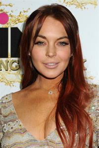 Lindsay Lohan Mr. Pink Ginseng Drink Launch Party in beverly Hills 10/11/12 