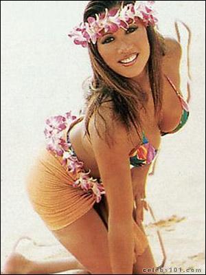 Kiana Tom in a bikini