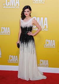 Lucy Hale 46th annual CMA awards in Nashville 11/1/12