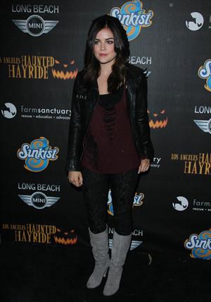 Lucy Hale 4th annual Haunted Hayride LA 10/7/12 