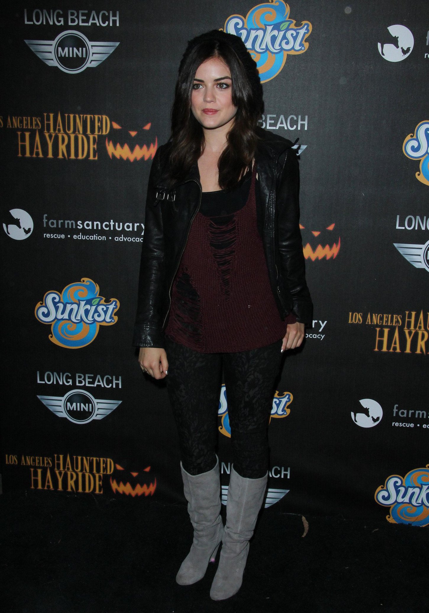 Lucy Hale 4th annual Haunted Hayride LA 10/7/12 
