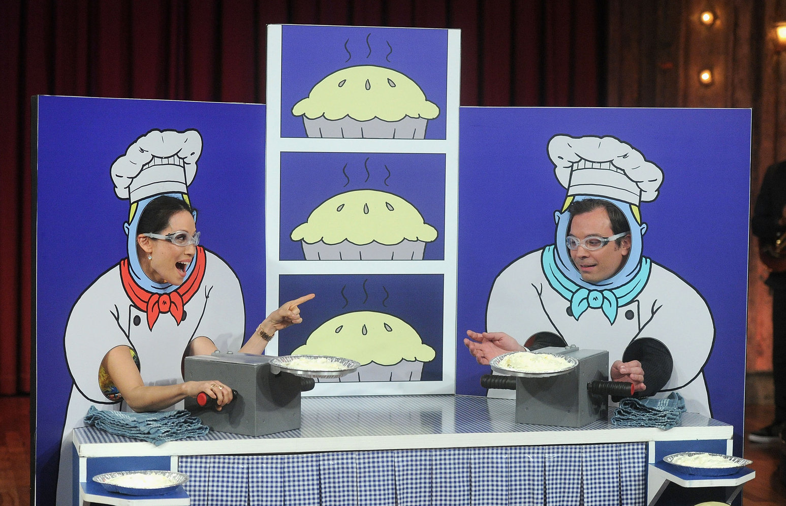 Lucy Liu Late Night with Jimmy Fallon in NYC 1/29/13 