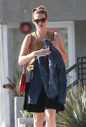 Mandy Moore outside the Coffee Commissary in West Hollywood October 3, 2012 