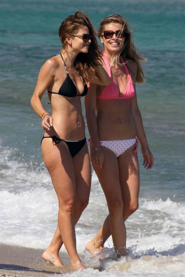 Maria Menounos Wearing a bikini at a beach in Greece on June 19, 2013