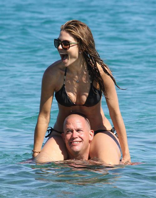 Maria Menounos Bikini Pictures Maria Menounos Wearing a bikini at a beach in Greece on June 19, 2013