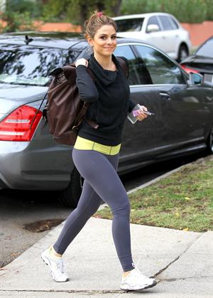 Maria Menounos at the gym in Los Angeles 11/16/12 