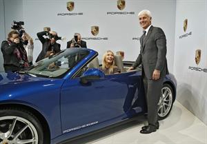 Maria Sharapova unveiled as Porsche's new brand ambassador in Stuttgart 4/22/13 
