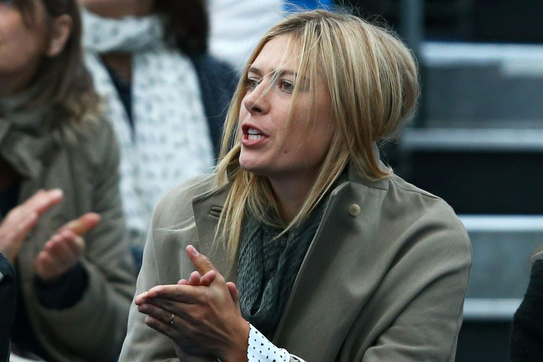 Maria Sharapova Pictures Maria Sharapova Watches her boyfriend on day one of the AEGON Championships at Queens Club in London - June 10, 2013