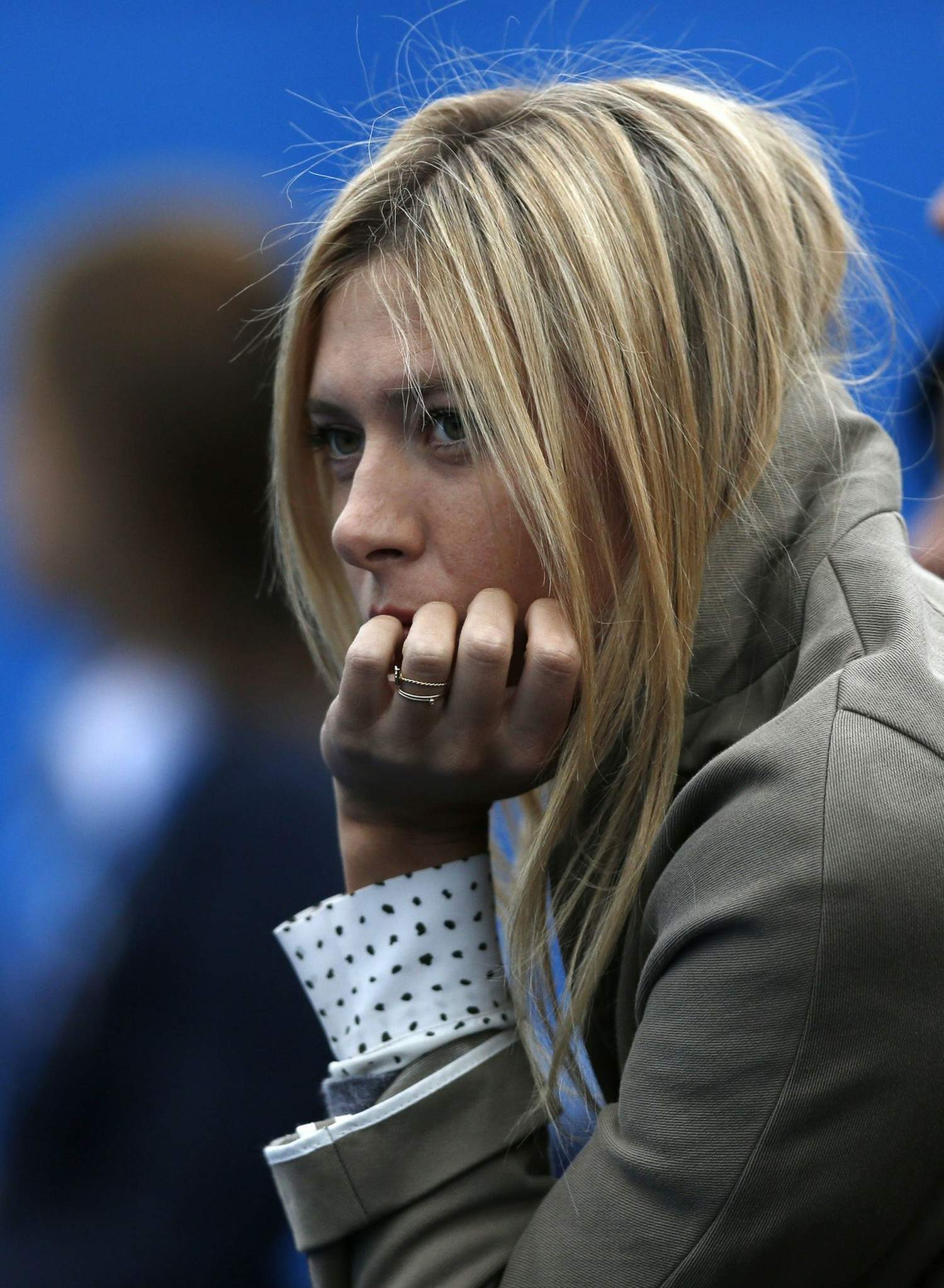 Maria Sharapova Watches her boyfriend on day one of the AEGON Championships at Queens Club in London - June 10, 2013 