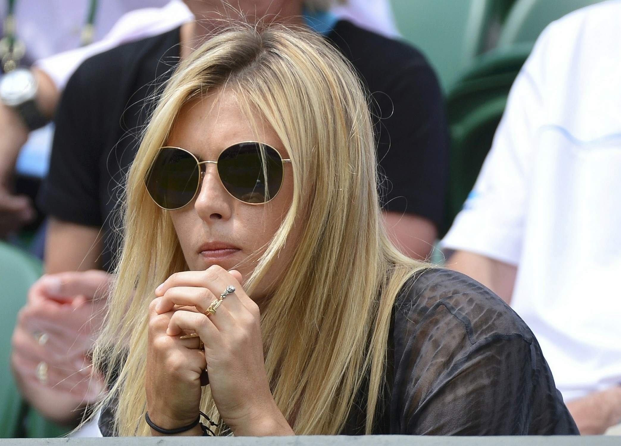 Maria Sharapova Pictures Maria Sharapova Watches her boyfriend Day 4 of the Wimbledon Tennis Championships June 27, 2013