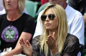 Maria Sharapova Watches her boyfriend Day 4 of the Wimbledon Tennis Championships June 27, 2013 
