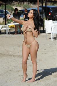 Demi Rose Mawby in a bikini