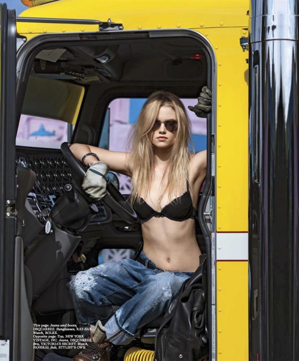 Ginny Gardner in lingerie