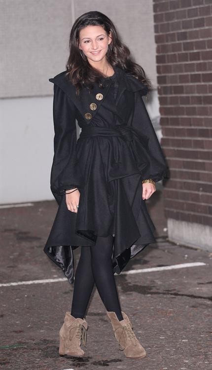 Michelle Keegan outside ITV Studios on December 3, 2010