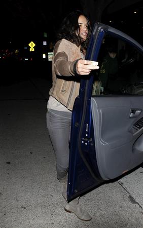 Michelle Rodriguez leaving the Madeo Restaurant in Hollywood, Los Angeles on April 3, 2013 