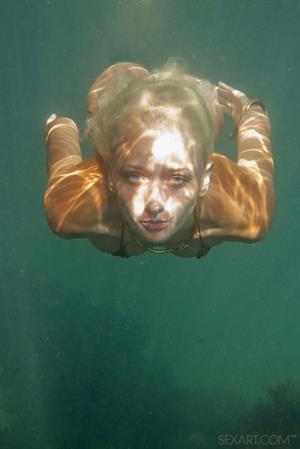 Nika N Bikini Pictures Nika N in  Nimarin  for SexArt - Nika N in a sexy, wet, underwater shoot at the beach