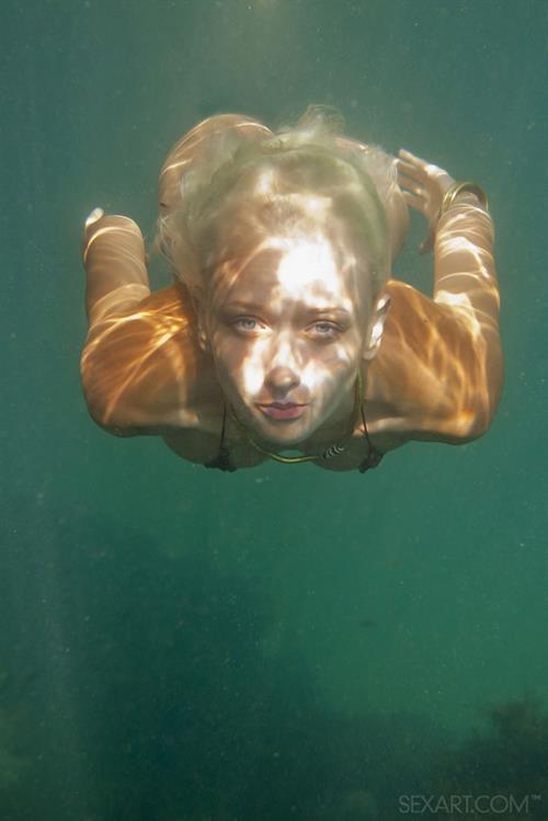 Nika N in  Nimarin  for SexArt - Nika N in a sexy, wet, underwater shoot at the beach