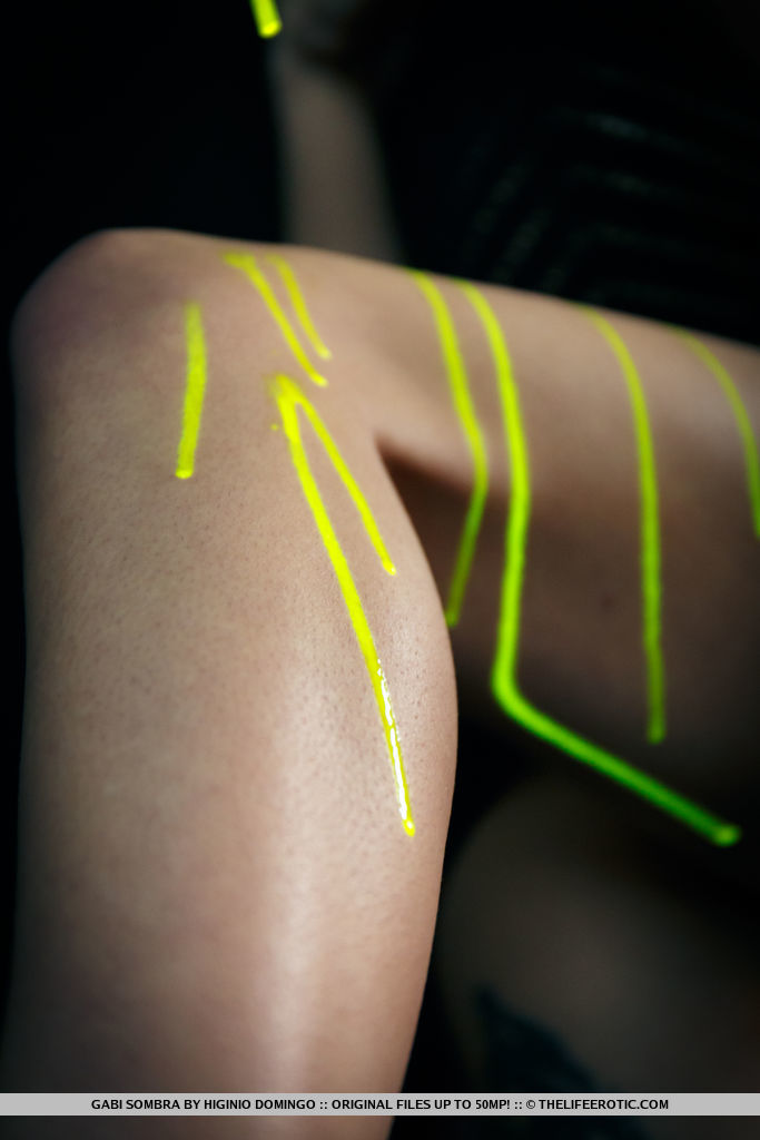 Gabi Sombra bares her puffy tits and plays with her sweey pussy.