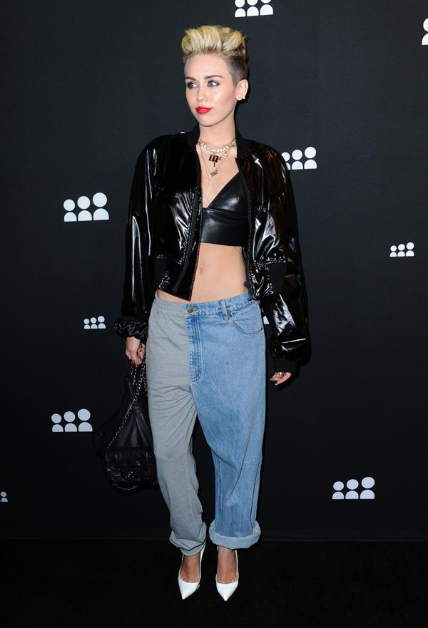 Miley Cyrus Attends the Myspace relaunch at The El Rey Theater in Los Angeles on June 12, 2013