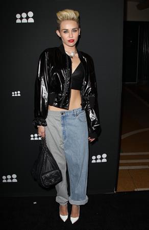 Miley Cyrus Attends the Myspace relaunch at The El Rey Theater in Los Angeles on June 12, 2013