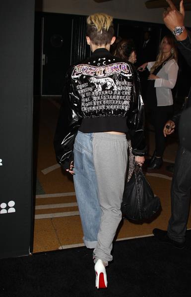 Miley Cyrus Attends the Myspace relaunch at The El Rey Theater in Los Angeles on June 12, 2013