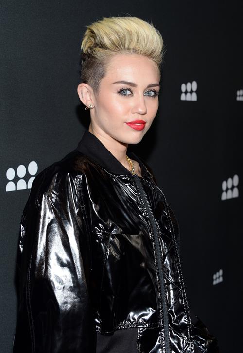 Miley Cyrus Attends the Myspace relaunch at The El Rey Theater in Los Angeles on June 12, 2013