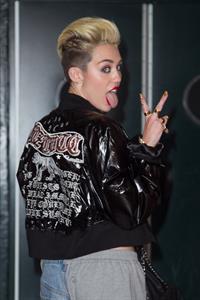 Miley Cyrus Attends the Myspace relaunch at The El Rey Theater in Los Angeles on June 12, 2013