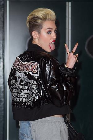 Miley Cyrus Attends the Myspace relaunch at The El Rey Theater in Los Angeles on June 12, 2013