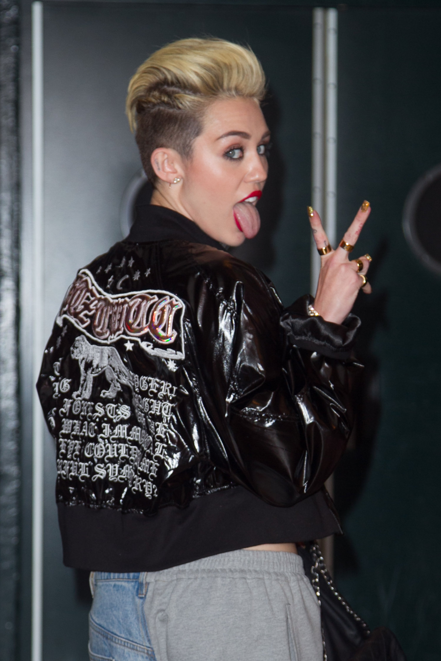 Miley Cyrus Attends the Myspace relaunch at The El Rey Theater in Los Angeles on June 12, 2013