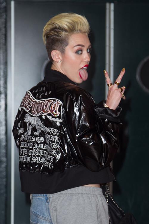 Miley Cyrus Attends the Myspace relaunch at The El Rey Theater in Los Angeles on June 12, 2013