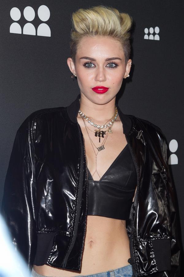 Miley Cyrus Attends the Myspace relaunch at The El Rey Theater in Los Angeles on June 12, 2013