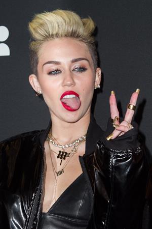 Miley Cyrus Attends the Myspace relaunch at The El Rey Theater in Los Angeles on June 12, 2013