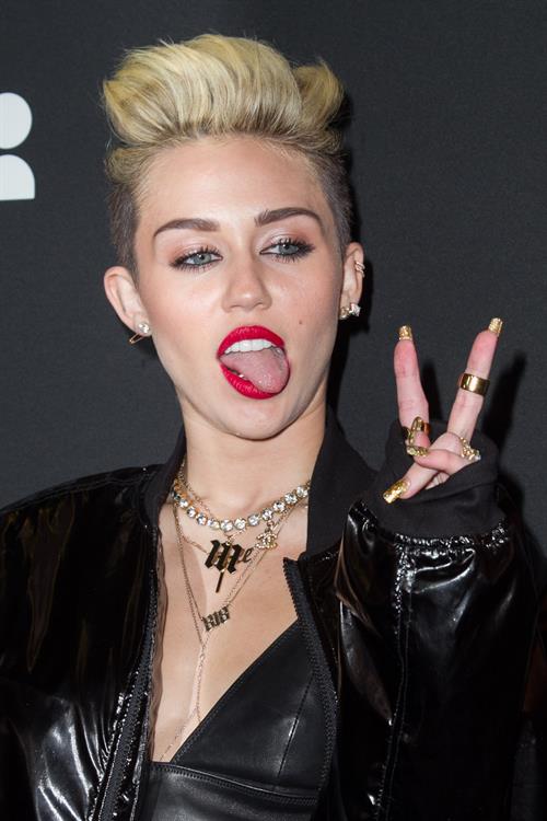 Miley Cyrus Attends the Myspace relaunch at The El Rey Theater in Los Angeles on June 12, 2013