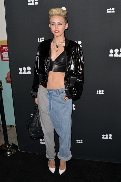Miley Cyrus Attends the Myspace relaunch at The El Rey Theater in Los Angeles on June 12, 2013
