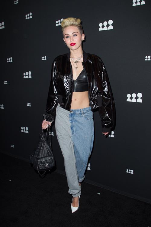 Miley Cyrus Attends the Myspace relaunch at The El Rey Theater in Los Angeles on June 12, 2013